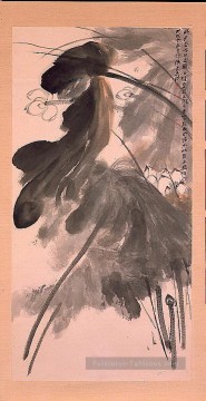 Chang dai chien lotus 1958 traditionnelle chinoise Peinture à l'huile